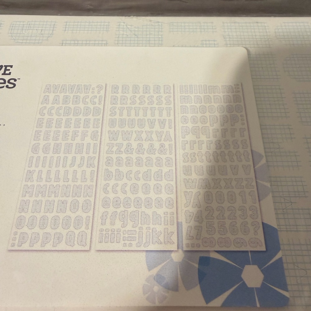 Creative Memories 2022 Grid Sans ABC/123 Stickers - Picture 4 of 4